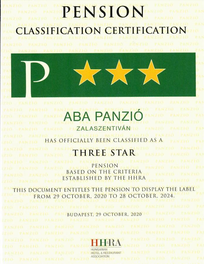 Bed and Breakfast Aba Panzio Zalaszentivan Экстерьер фото